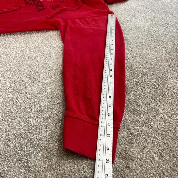 Vintage 2000s CI Sport Nebraska Cornhuskers Red Hoodie NCAA Men's Large - Picture 6 of 7